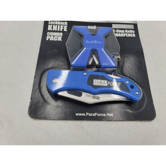 Lockback Knife Combo Pack Paraforce 2 Step Sharpener A9 - Picture 2 of 11